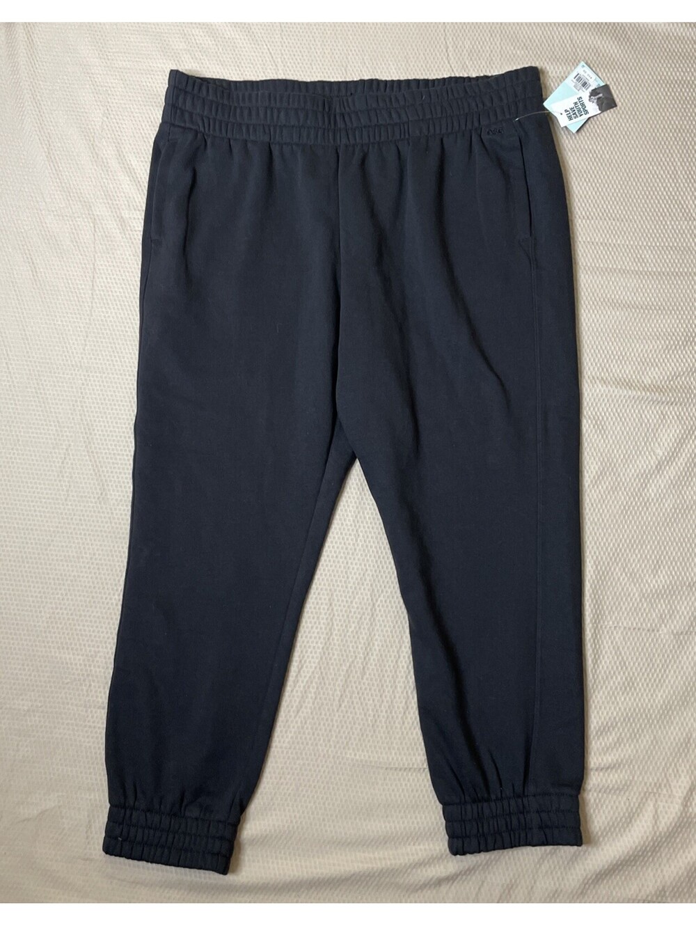 DSG Women 2XL Fleece Mid Rise Jogger Athletic Pants Black NWT